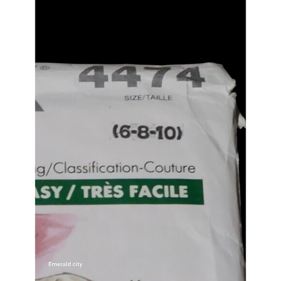 Vtg BUTTERICK 80s Pattern 4474 Womens Size 6-8-10 Loose Fitting Jackets Sewing - Picture 2 of 7